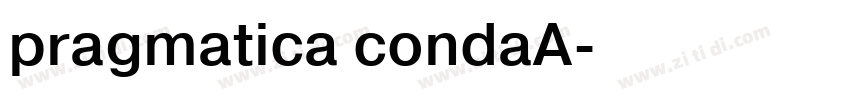 pragmatica condaA字体转换